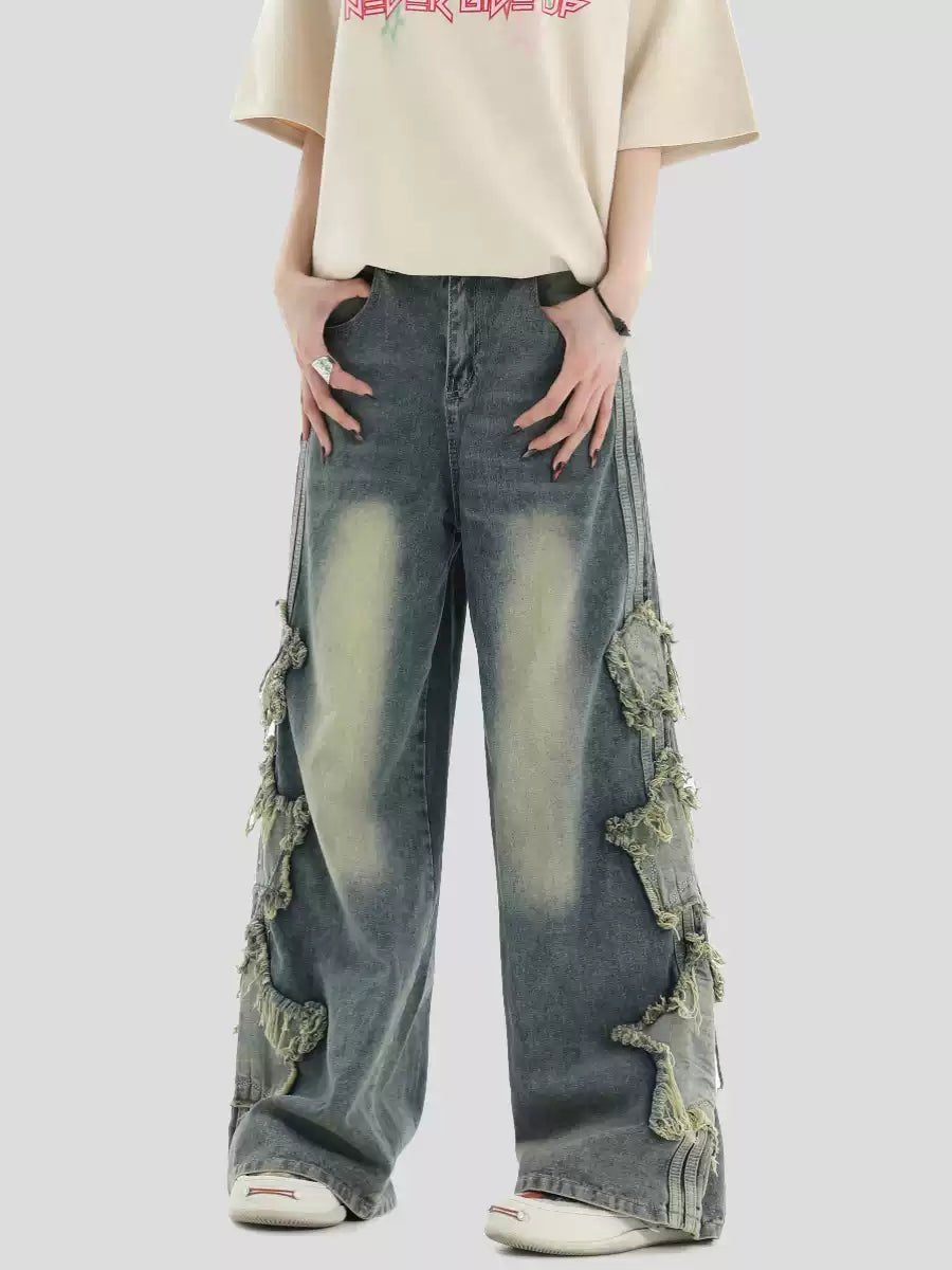 [INSstudios] LOOSE THREE STRIPES LONG PANTS ST528