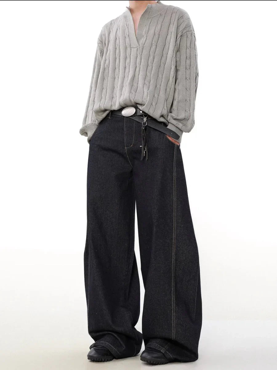 [MADWITCH] WIDE-LEGGED LOOSE JEANS ST1050