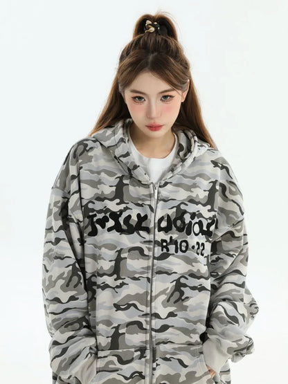 [INSstudios] FULL PRINT CAMOUFLAGE JACKET ST1251