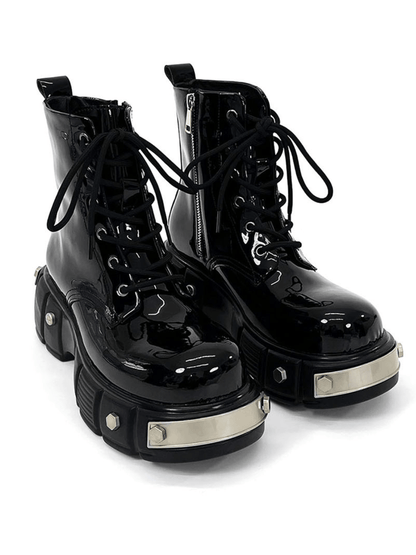 punk zipper biker boots st1957