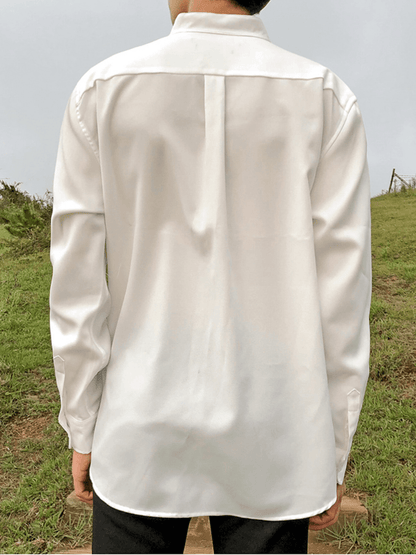 [MRCYC] Loose Silky Shirt st1221