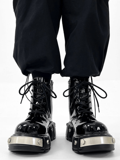 punk zipper biker boots st1957
