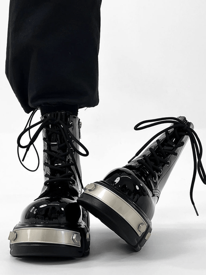 punk zipper biker boots st1957