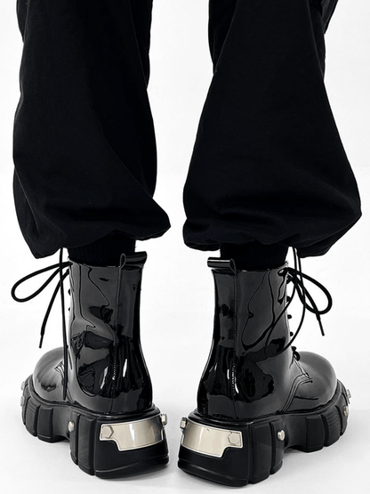punk zipper biker boots st1957
