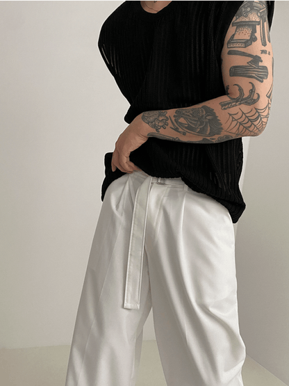 [MRCYC] Round Neck Sleeveless T-shirt st1679