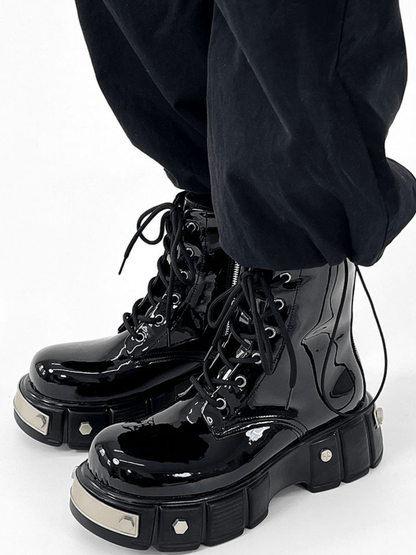 punk zipper biker boots st1957