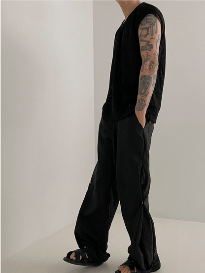 [MRCYC] Round Neck Sleeveless T-shirt st1679