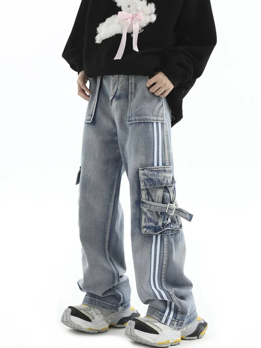 [INSstudios] STRIPED JEANS ST1069