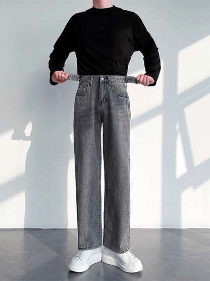 [HOHO] Loose Straight Denim Pants st1234