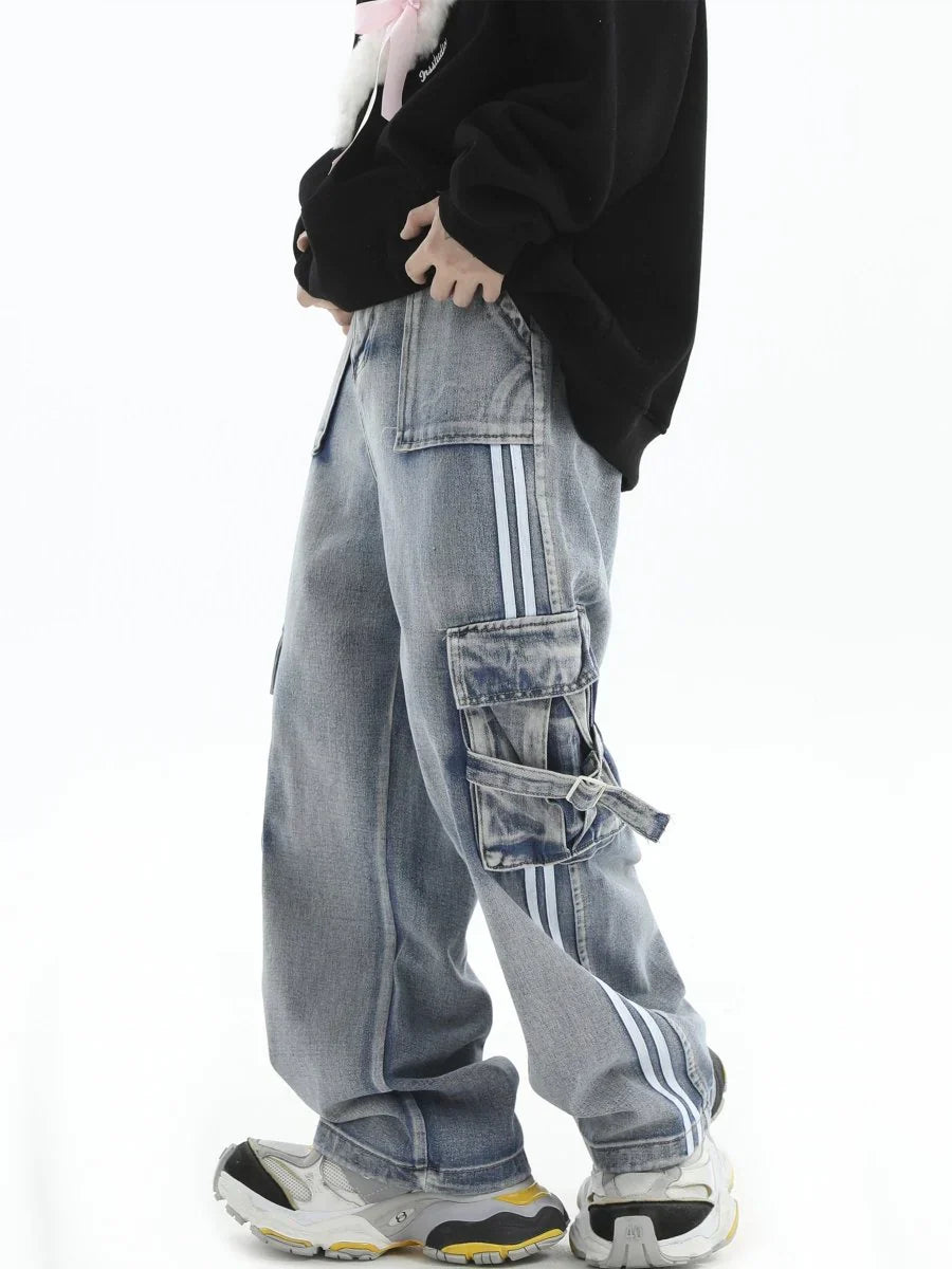 [INSstudios] STRIPED JEANS ST1069