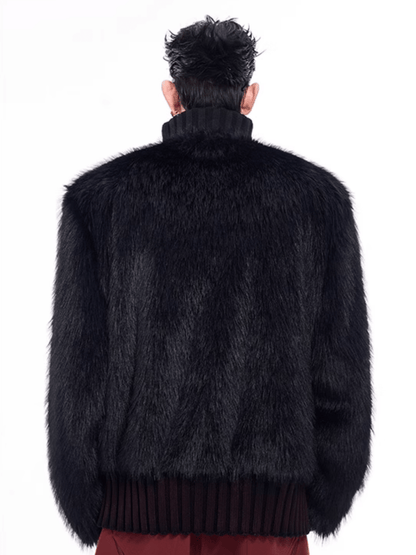 [STARTEXCEEDEND] Fur turtleneck sweater st2795