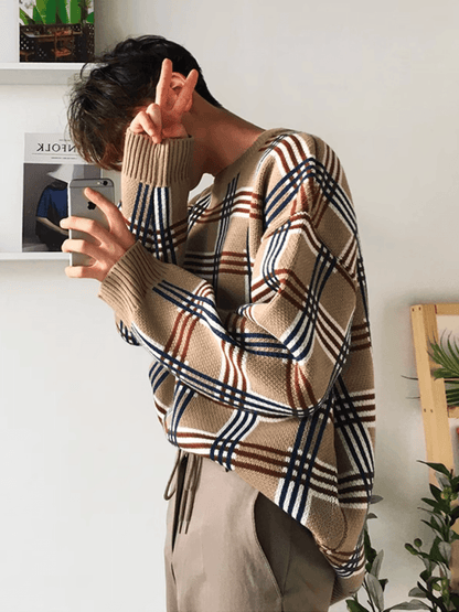 [MRCYC] Plaid Overknit st1623