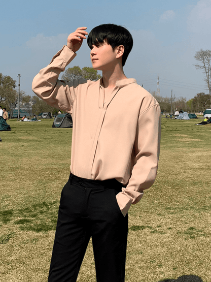 [MRCYC] Loose Silky Shirt st1221