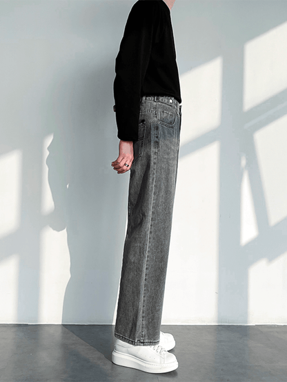 [HOHO] Loose Straight Denim Pants st1234