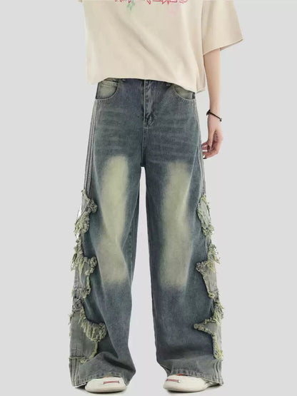 [INSstudios] LOOSE THREE STRIPES LONG PANTS ST528