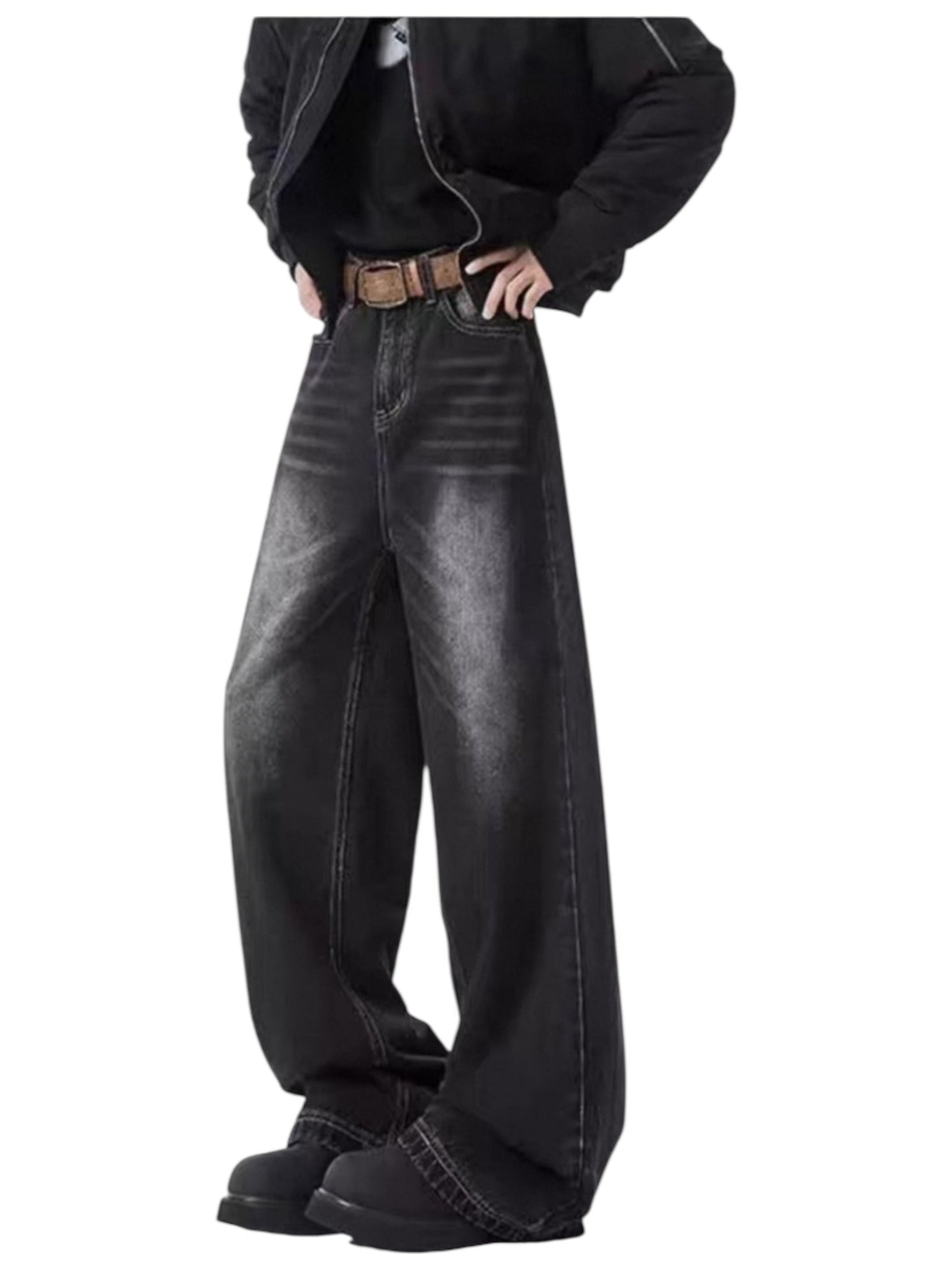 [GRACERUB] DIRTY FLARE-CUT JEANS st5042
