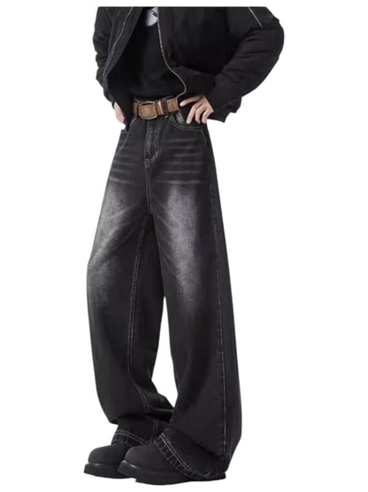[GRACERUB] DIRTY FLARE-CUT JEANS st5042