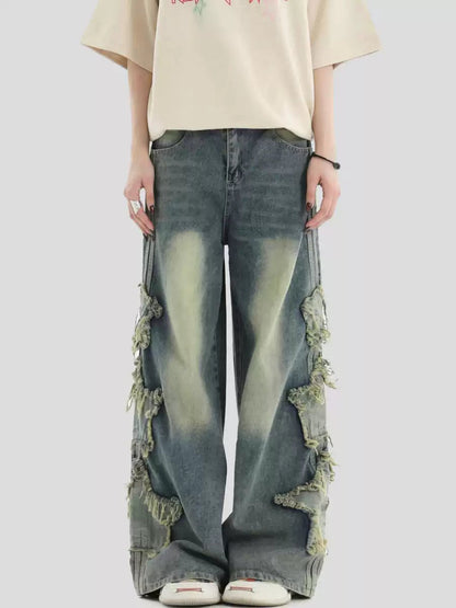 [INSstudios] LOOSE THREE STRIPES LONG PANTS ST528