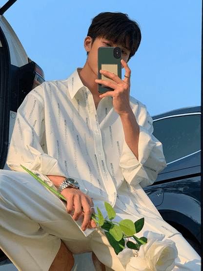[HUALUN] Silk trend shirt st1193