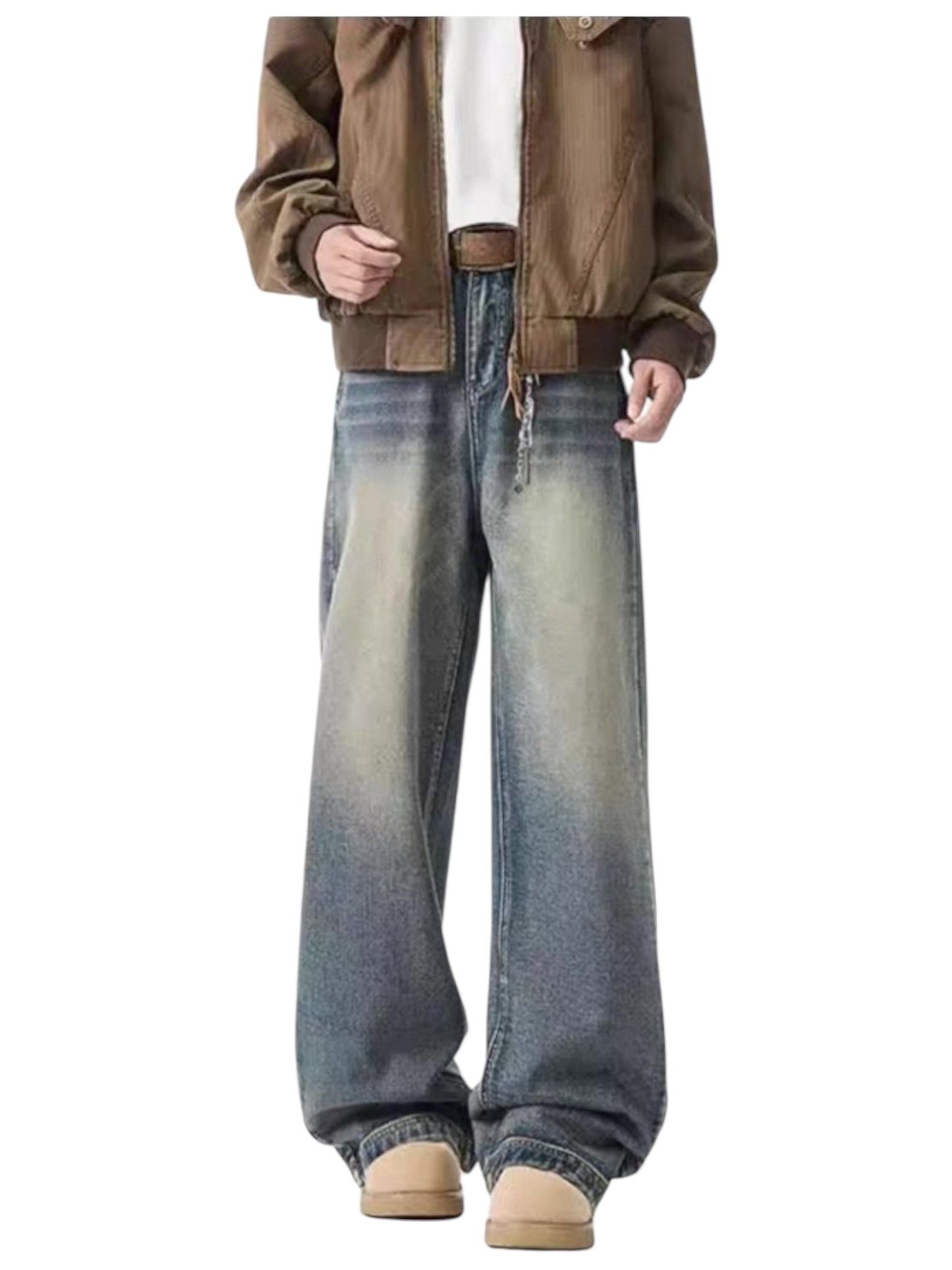 [GRACERUB] DIRTY FLARE-CUT JEANS st5042