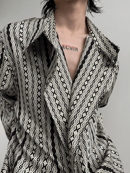 [GENESISBOY] silk drape loose shirt st1310