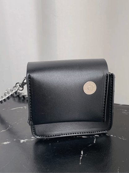 Chain small leather bag st1528
