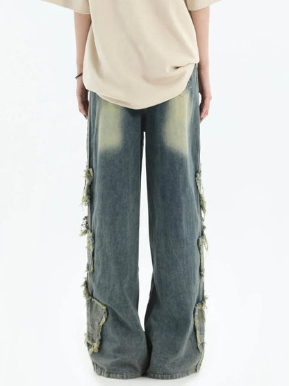 [INSstudios] LOOSE THREE STRIPES LONG PANTS ST528