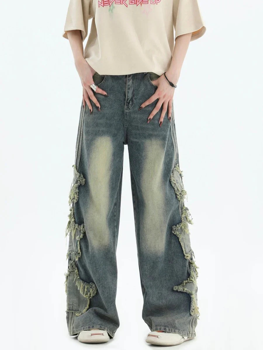 [INSstudios] LOOSE THREE STRIPES LONG PANTS ST528
