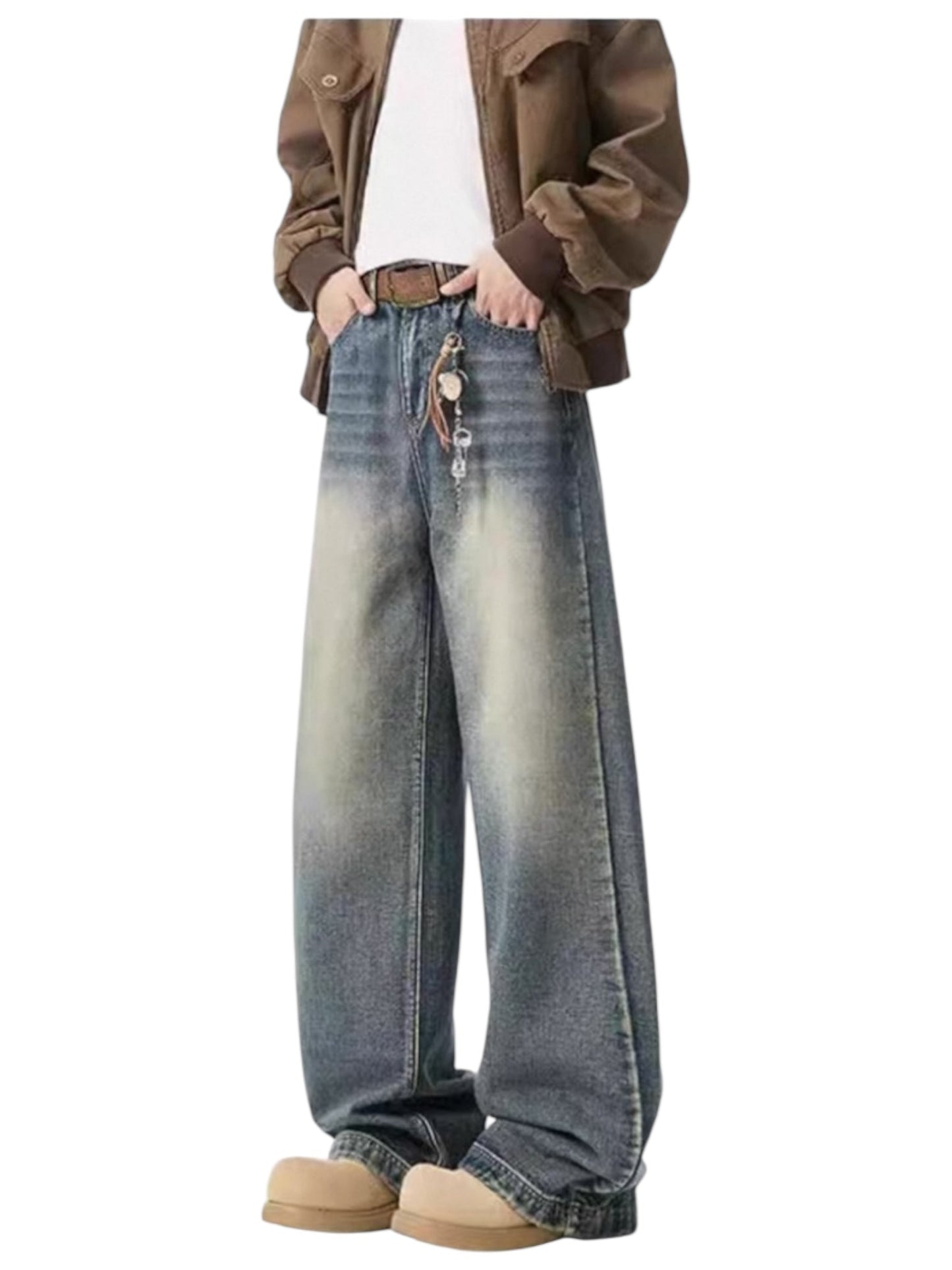 [GRACERUB] DIRTY FLARE-CUT JEANS st5042