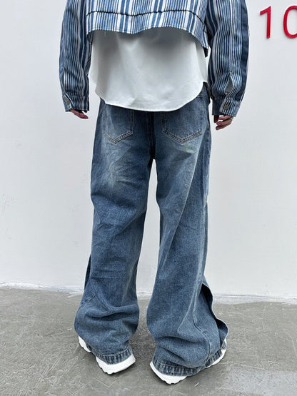 straight wide-leg jeans nst2355