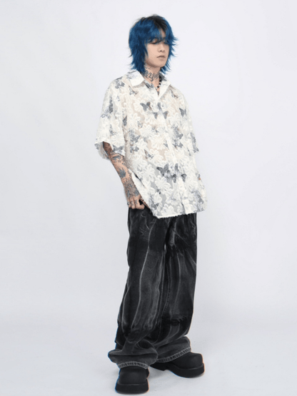 [Mz] butterfly design shirt st2265