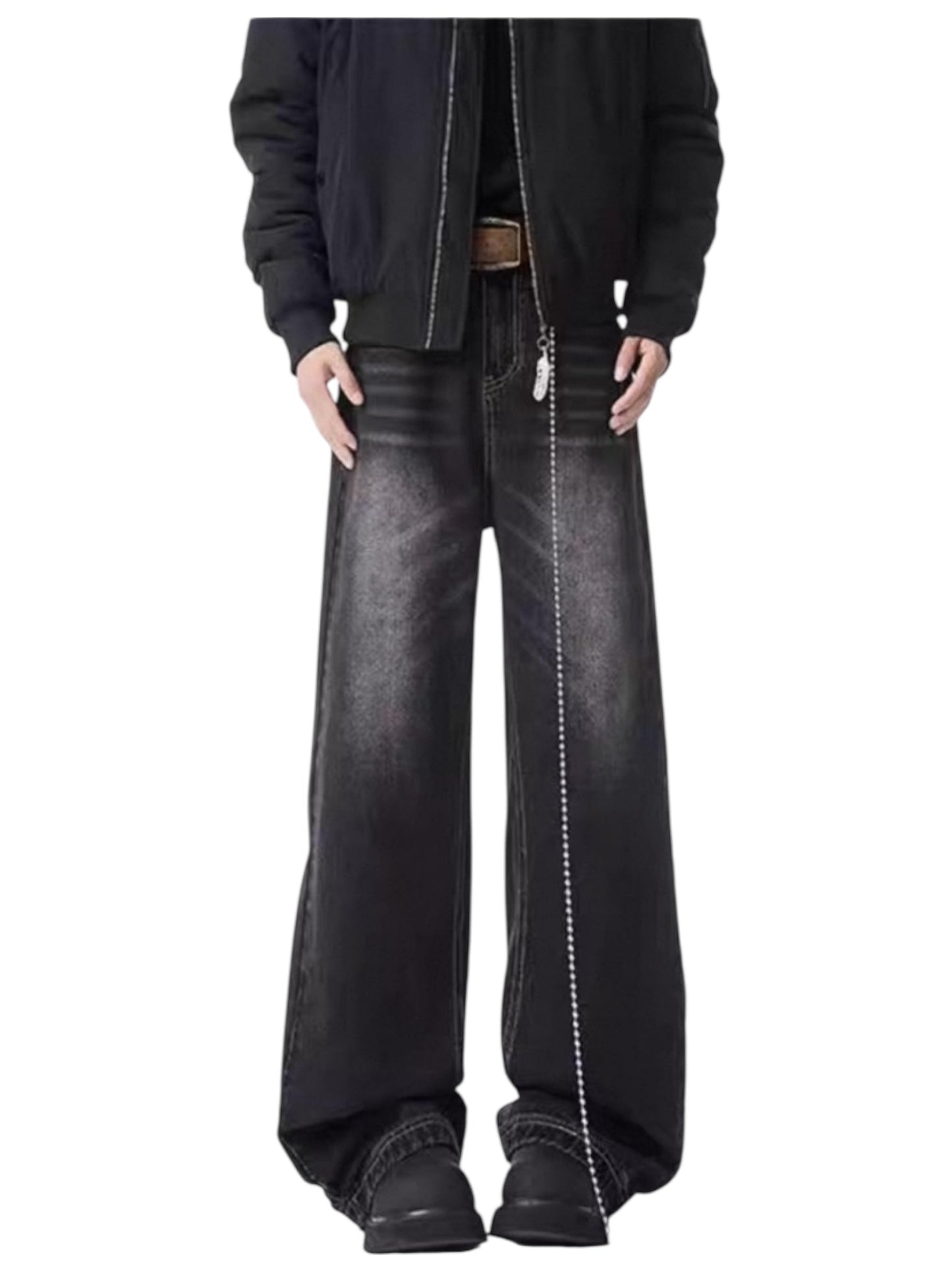 [GRACERUB] DIRTY FLARE-CUT JEANS st5042