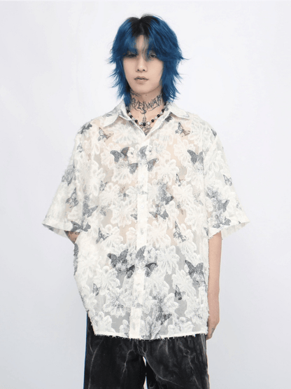 [Mz] butterfly design shirt st2265