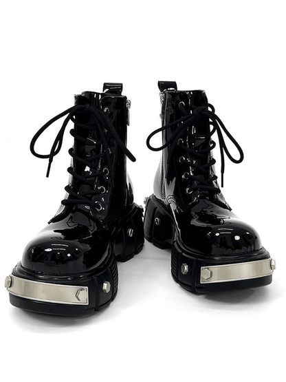 punk zipper biker boots st1957