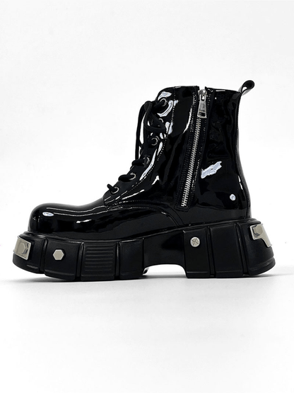 punk zipper biker boots st1957