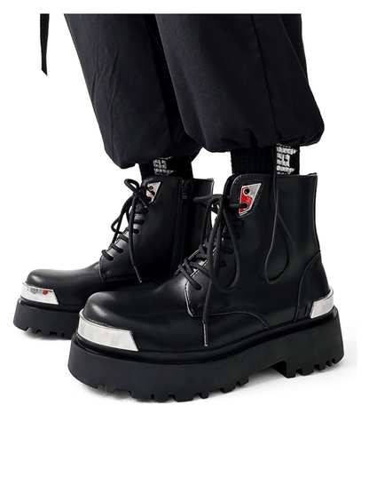 High-top Motorcycle Leather Work Boots st2126