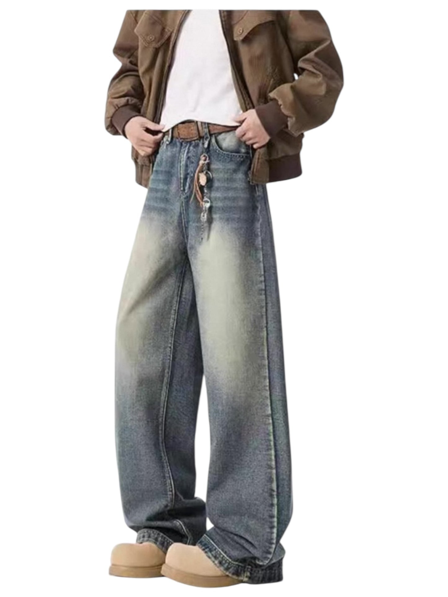 [GRACERUB] DIRTY FLARE-CUT JEANS st5042