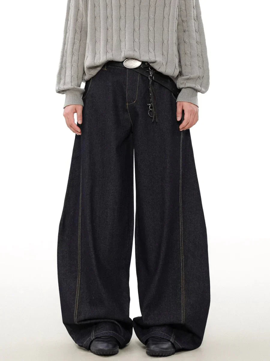 [MADWITCH] WIDE-LEGGED LOOSE JEANS ST1050