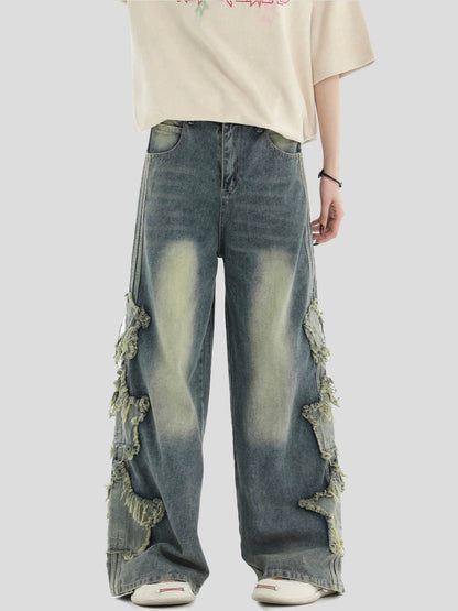 [INSstudios] LOOSE THREE STRIPES LONG PANTS ST528
