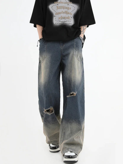 [INSstudios] AMERICAN CUT WASH JEANS ST561