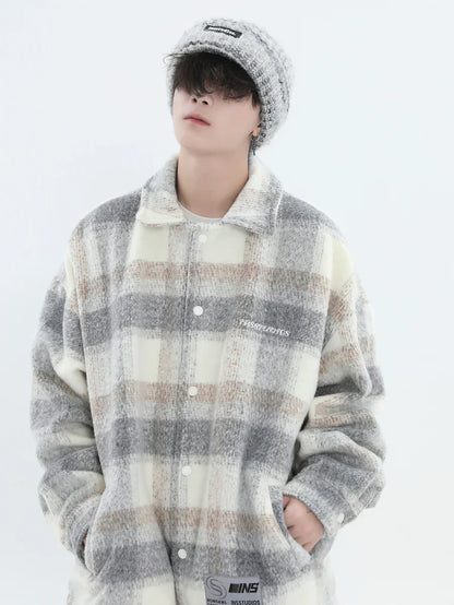 [INSstudios] LOGO LOOSE LAPEL JACKET ST1239