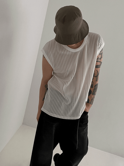 [MRCYC] Round Neck Sleeveless T-shirt st1679