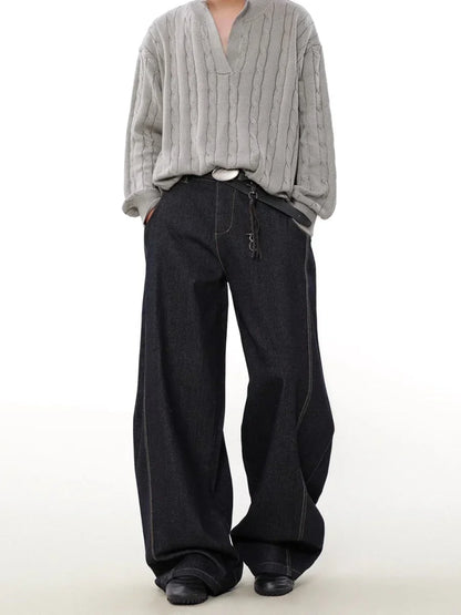 [MADWITCH] WIDE-LEGGED LOOSE JEANS ST1050