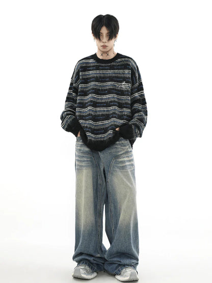[MRNEARLY] ADVANCED SENSE OF ROUND NECK SWEATER ST1703