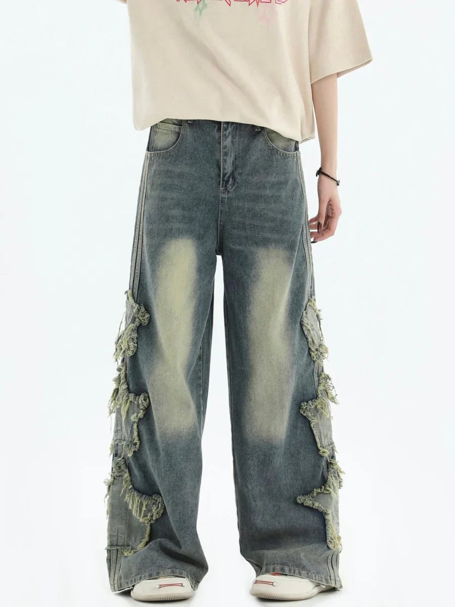 [INSstudios] LOOSE THREE STRIPES LONG PANTS ST528