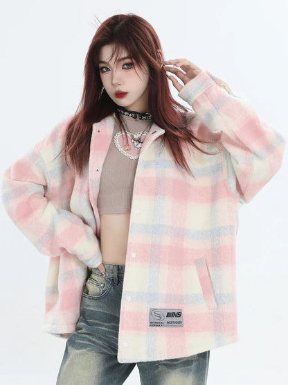 [INSstudios] LOGO LOOSE LAPEL JACKET ST1239