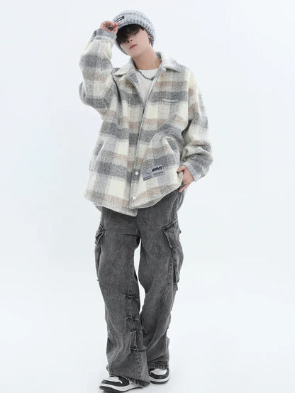 [INSstudios] LOGO LOOSE LAPEL JACKET ST1239