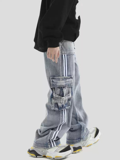 [INSstudios] STRIPED JEANS ST1069