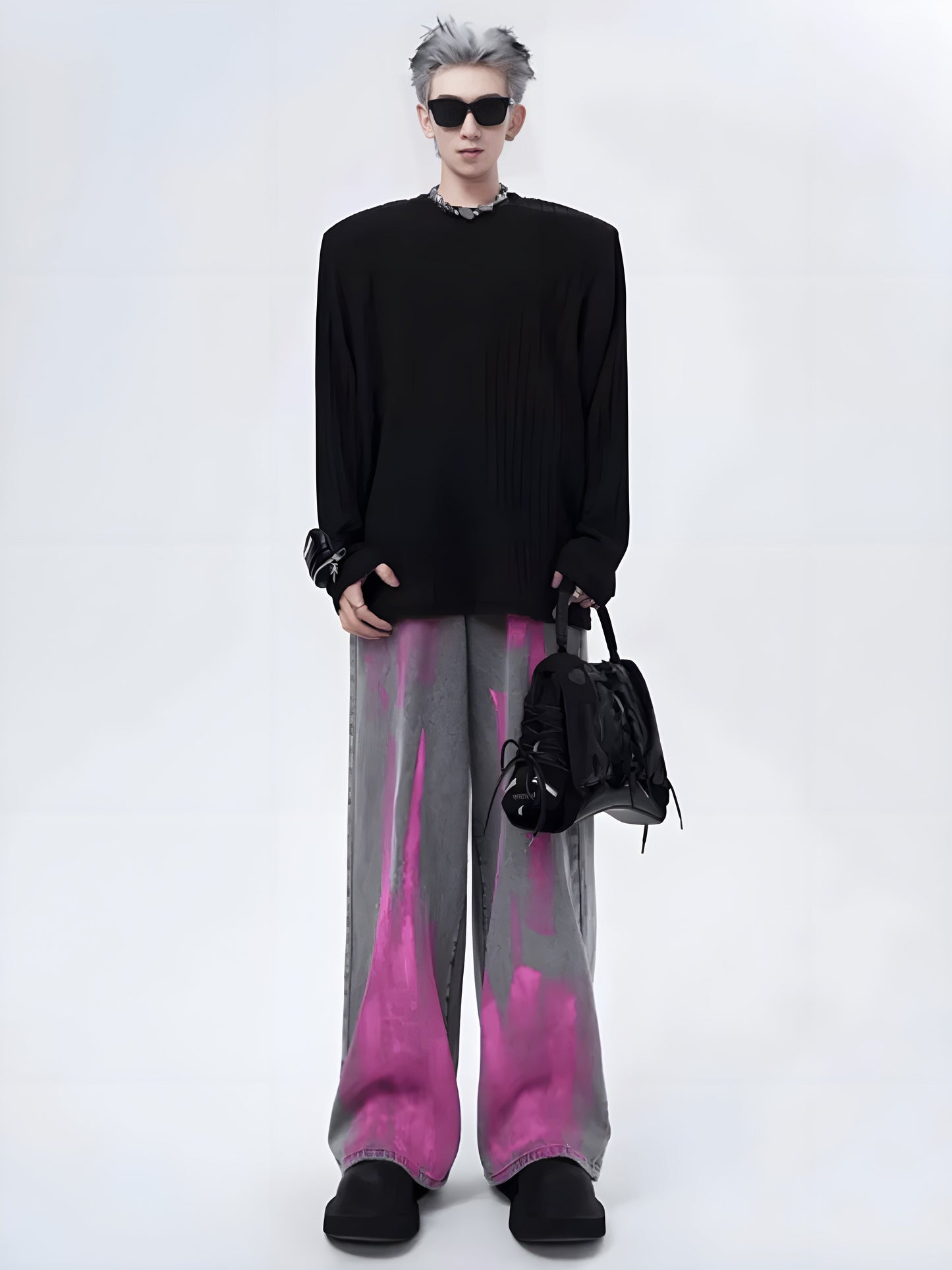 A-TYPE SMOKE GRAY FLOOR MOPPING PANTS ST562
