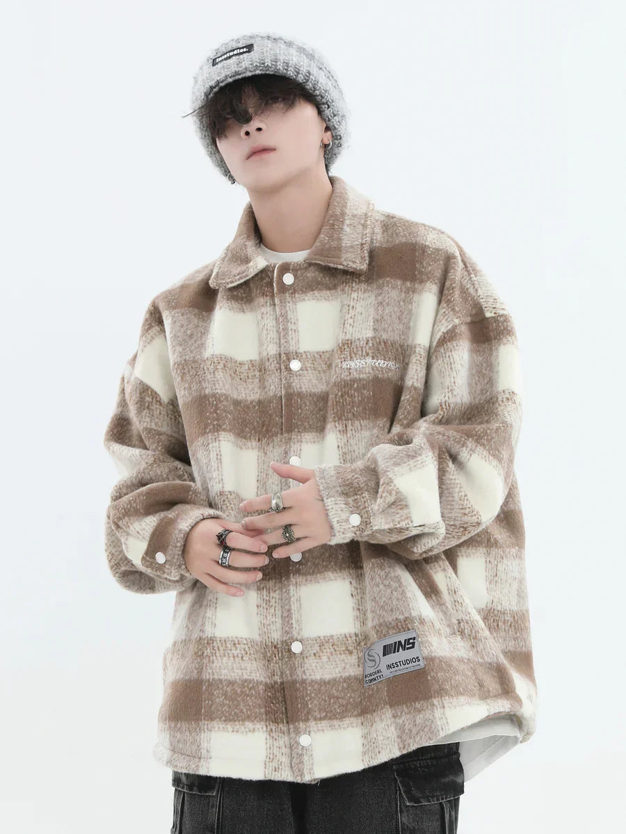 [INSstudios] LOGO LOOSE LAPEL JACKET ST1239